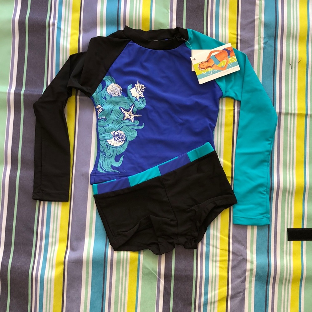 Limeapple girls Rashguard Set